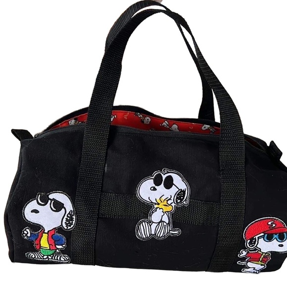 One of A Kind Cartoon Themed Full Zippered Wrist Carry Bag  With Pockets - Picture 3 of 10